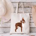 Red Boston Terrier Dog Canvas Tote Bag, gift for family, gift for coworker