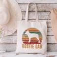 Retro Boston Terrier Dad Dog Owner Pet Bostie Father Canvas Tote Bag, Boston Terrier Dad Tote Bags, gift for family, gift for coworker