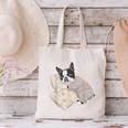 Sleepy Boston Terrier Pajama Men Women Kids Canvas Tote Bag, gift for family, gift for coworker