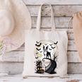 Spooky Halloween Moon Boston Terrier Boston Bull Bostie Canvas Tote Bag, Boston Terrier Halloween Tote Bags, gift for family, gift for coworker