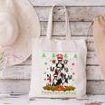 Ugly Sweater Christmas Tree Boston Terrier Dog Xmas Pajama Canvas Tote Bag, Boston Terrier Christmas Tote Bags, gift for family, gift for coworker