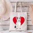 Valentine's Day Boston Terrier Lover Canvas Tote Bag, gift for family, gift for coworker