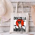 Vintage Japanese Dogzilla Boston Terrier Canvas Tote Bag, gift for family, gift for coworker