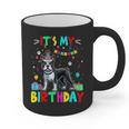 My Birthday Colorful Costume Boston Terrier Party Graphic Print Coffee Mug, trending gift