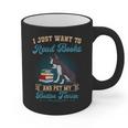 Boston Terrier American Gentleman Bibliophile Book Lover Graphic Print Coffee Mug, American Boston Terrier Gifts, trending gift