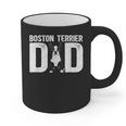 Boston Terrier Dad Of A Bostie Dad Bostie Father Graphic Print Coffee Mug, Couple Gifts, Boston Terrier Dad Gifts, trending gift