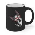 Boston Terrier Dog From Side Boston Bull Graphic Print Coffee Mug, trending gift