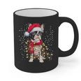 Boston Terrier Dog Ugly Christmas Dog Xmas For Men Women Kids Graphic Print Coffee Mug, Boston Terrier Christmas Gifts, trending gift