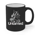 Boston Terrier Dog Untamed For Men Women Graphic Print Coffee Mug, trending gift