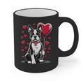 Boston Terrier Dog Valentine's Day Dog Owner Valentine Graphic Print Coffee Mug, trending gift