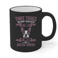 Boston Terrier Don't Mess With American Gentleman Dog Lover Graphic Print Coffee Mug, American Boston Terrier Gifts, trending gift