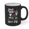 Boston Terrier Fart American Gentleman Non-Sporting Dog Graphic Print Coffee Mug, American Boston Terrier Gifts, trending gift