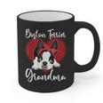 Boston Terrier Grandma Dog Owner Boston Terrier For Men Women Graphic Print Coffee Mug, trending gift