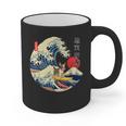 Boston Terrier Japanese Kanagawa Wave Surf Loyal Dog Men Women Kids Graphic Print Coffee Mug, trending gift