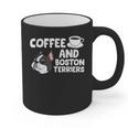 Boston Terrier Lover Coffee And Boston Terriers Graphic Print Coffee Mug, trending gift