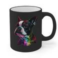 Boston Terrier Lovers Colorful Pop Art Boston Terrier Graphic Print Coffee Mug, trending gift