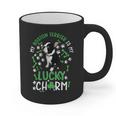 My Boston Terrier Is My Lucky Charm Paw Dog St Patrick's Day Graphic Print Coffee Mug, trending gift