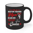 Boston Terrier Mom American Gentleman Dog Mother's Day Graphic Print Coffee Mug, Couple Gifts, Mom Gifts, Boston Terrier Mom Gifts, American Boston Terrier Gifts, trending gift