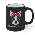 Boston Terrier Mom Bostie Women Girls Graphic Print Coffee Mug, Couple Gifts, Mom Gifts, Boston Terrier Mom Gifts, trending gift