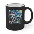 Boston Terrier Santa Starry Night Van Gogh Christmas Dog Men Women Kids Graphic Print Coffee Mug, Boston Terrier Christmas Gifts, trending gift