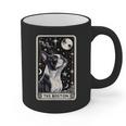 Boston Terrier Tarot Card Star With The Moon Men Women Kids Graphic Print Coffee Mug, Boston Terrier Tarot Gifts, trending gift