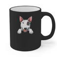 Bull Terrier Pocket Bull Terrier Peeking Out Pocket Graphic Print Coffee Mug, trending gift