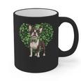Cute Boston Terrier Shamrock St Patrick's Day Dog Lover Men Women Kids Graphic Print Coffee Mug, trending gift