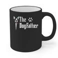 The Dogfather Boston Terrier Dog Dad Father's Day Graphic Print Coffee Mug, Couple Gifts, Boston Terrier Dad Gifts, trending gift