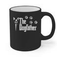 The Dogfather Boston Terrier Dog Dad Tshirt Idea Graphic Print Coffee Mug, Couple Gifts, Boston Terrier Dad Gifts, trending gift