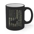 Frenchton Dad French Bulldog Boston Terrier Camo USA Flag Graphic Print Coffee Mug, Couple Gifts, Boston Terrier Dad Gifts, French Bulldog Dad Gifts, trending gift
