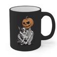 Halloween Skeleton Boston Terrier Graphic Print Coffee Mug, Boston Terrier Halloween Gifts, trending gift