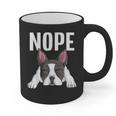 Nope Boston Terrier Puppy Dog Bostie Lover Men Women Girls Kids Graphic Print Coffee Mug, trending gift