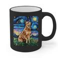 Red Heeler Starry Night Cattle Dog Colorful Art By Aja For Men Women Girls Kids Graphic Print Coffee Mug, trending gift