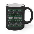 Ugly Sweater Boston Terrier Dog Christmas Dog Lover Xmas Men Women Kids Graphic Print Coffee Mug, Boston Terrier Christmas Gifts, trending gift