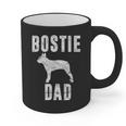 Vintage Boston Terrier Dad Dog Daddy Bostie Father Graphic Print Coffee Mug, Couple Gifts, Boston Terrier Dad Gifts, trending gift