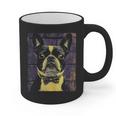 Vintage Boston Terrier Dog Graphic Print Coffee Mug, trending gift