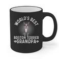 World's Best Boston Terrier Grandpa Dog Grandfather For Men Women Girls Kids Graphic Print Coffee Mug, trending gift