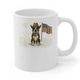 Boston Terrier 4th Of July US American Flag Dog Patriotic Graphic Print Coffee Mug, Patriotic Boston Terrier Gifts, American Boston Terrier Gifts, Boston Terrier 4th Of July Gifts, trending gift