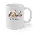 Boston Terrier Fall Pumpkin Tis The Season Autumn Women Graphic Print Coffee Mug, trending gift