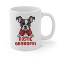 Boston Terrier Grandma Dog Lovers Puppy Bostie Owner Graphic Print Coffee Mug, trending gift