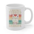 Boston Terrier Grandpa Dog Lover Father's Day Premium Graphic Print Coffee Mug, trending gift