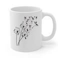 Dandelion Boston Terrier Flower Floral Bostie Tree Graphic Print Coffee Mug, trending gift