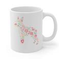 Floral FLower Boston Terrier Mom Grandma Graphic Print Coffee Mug, Couple Gifts, Mom Gifts, Boston Terrier Mom Gifts, trending gift