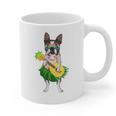 Hawaiian Boston Terrier Dog Pineapple Ukulele Summer For Men Women Girls Kids Graphic Print Coffee Mug, trending gift