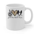 Peace Love Boston Terrier Boston Terrier Lover Dog Mom Graphic Print Coffee Mug, Couple Gifts, Mom Gifts, Boston Terrier Mom Gifts, trending gift