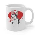 Valentine's Day Boston Terrier Heart Graphic Print Coffee Mug, trending gift