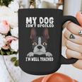 Boston Terrier American Gentleman Dog Lover I'm Well Trained Graphic Print Coffee Mug, American Boston Terrier Gifts, funny design