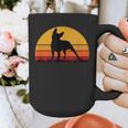 Boston Terrier Bostie Sunset Retro Dog Pet Mom Dad Graphic Print Coffee Mug, Couple Gifts, Mom Gifts, Boston Terrier Dad Gifts, Boston Terrier Mom Gifts, funny design