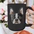 Boston Terrier Cute Puppy Face Dog Lover Pet Owner Graphic Print Coffee Mug, funny design