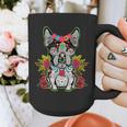 Boston Terrier Dia De Los Muertos Day Of The Dead Dog Skull For Men Women Kids Graphic Print Coffee Mug, funny design